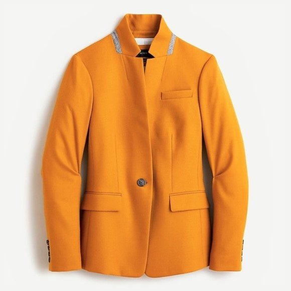 J. Crew Jackets & Blazers - Regent Blazer in Wool Flannel Dark Amber Flaw